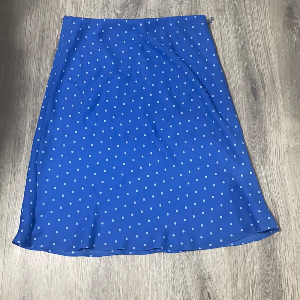 Blue Polk Dot Skirt